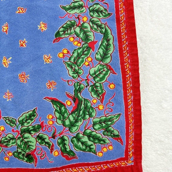 Williams and Sonoma Placemats 19x18.5 Christmas Holidays Vintage Cotton Set Of 4 - Picture 3 of 8